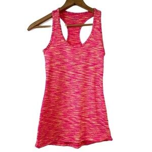 Central Park Pink Yellow Tank Active NWT Workout Gym Athletic Yoga Running
